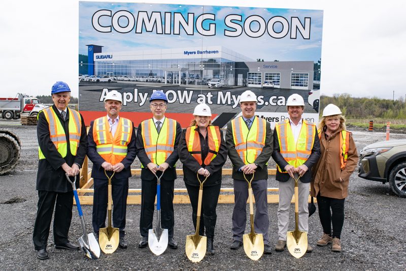 Myers and Subaru Break Ground on Barrhaven Subaru Myers Automotive Group